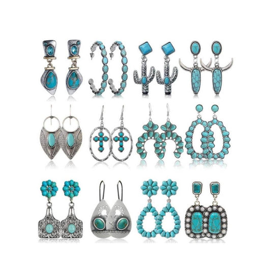 #452 Western dangle earrings