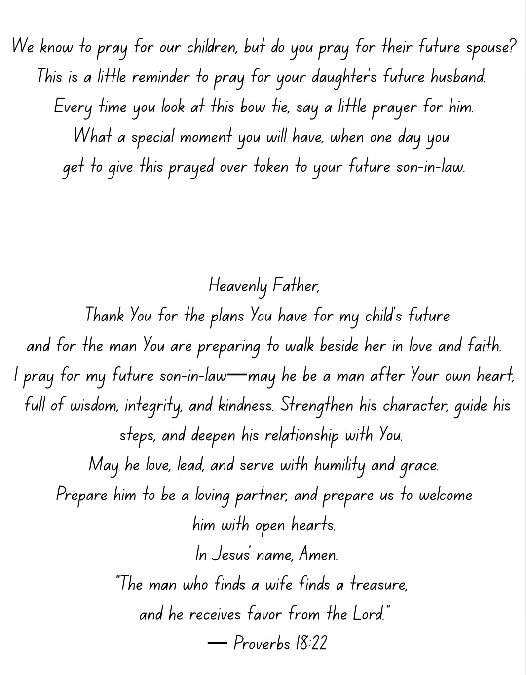 I Prayed for you… before I ever met you