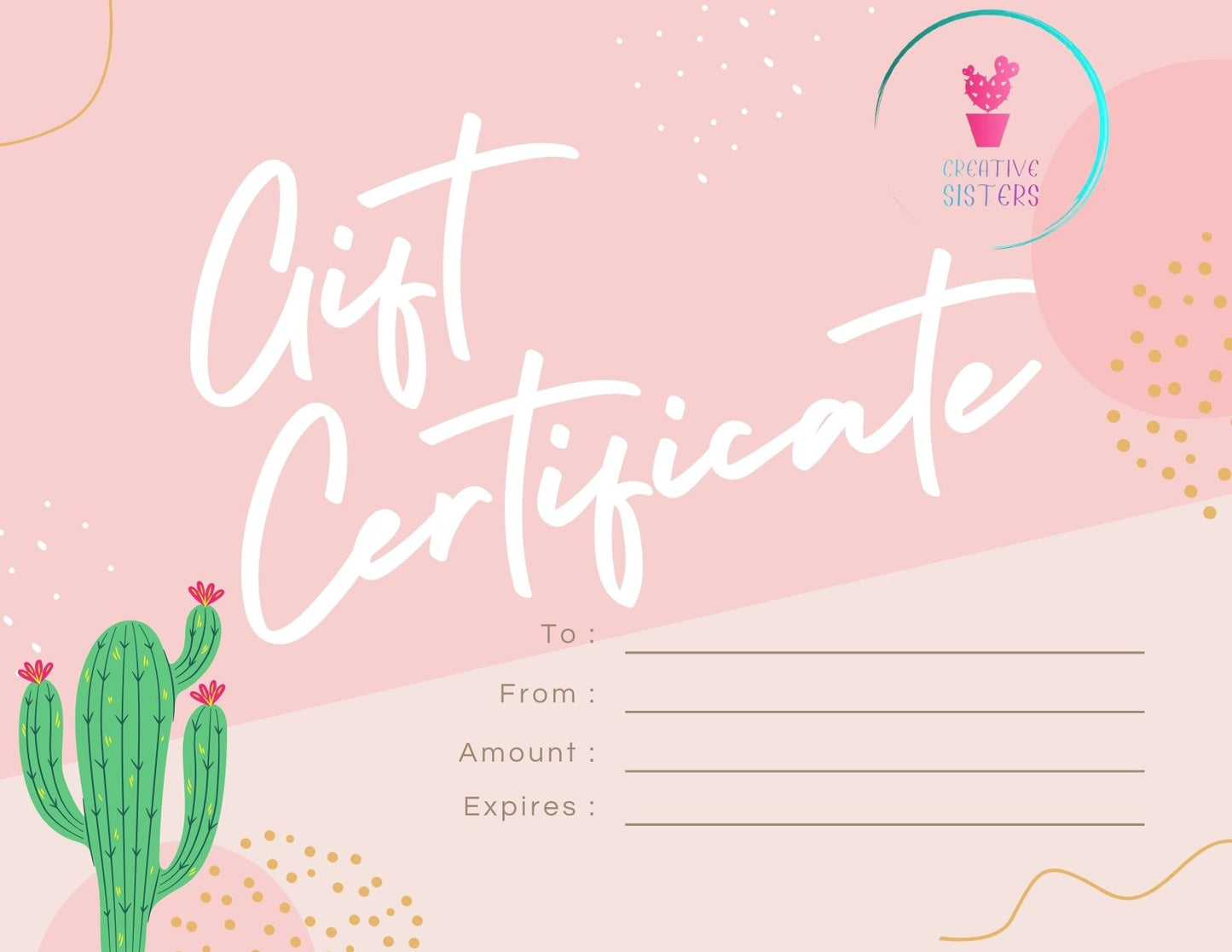 Creative Sisters Gift Card