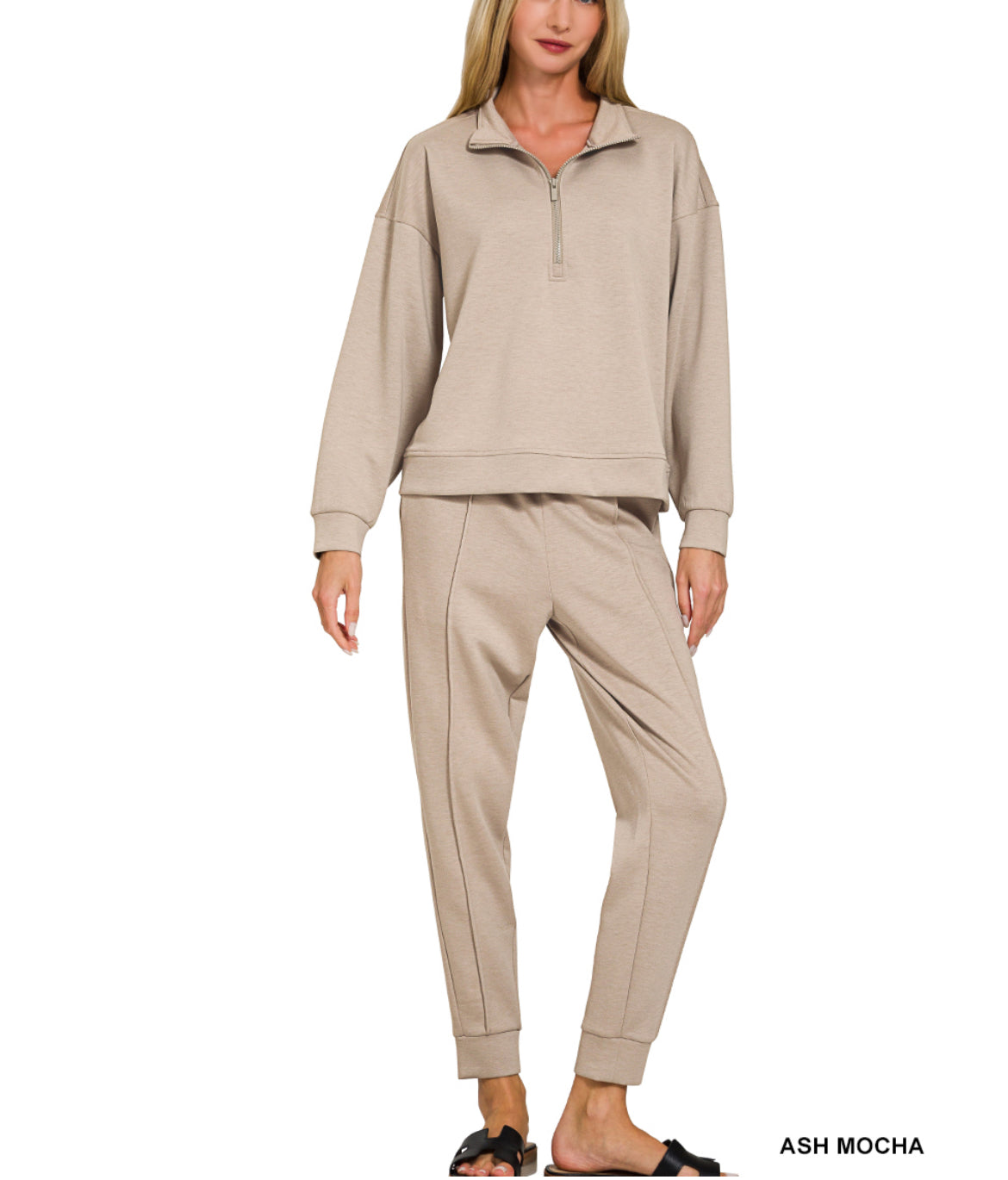 #653 SCUBA HALF ZIP PULLOVER & JOGGER SET
