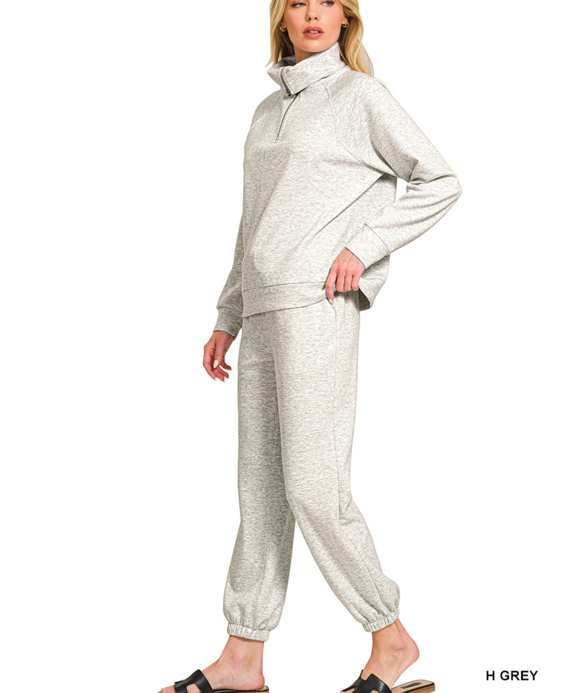 #651 SCUBA HALF ZIP SWEATSHIRTS & JOGGERS SET