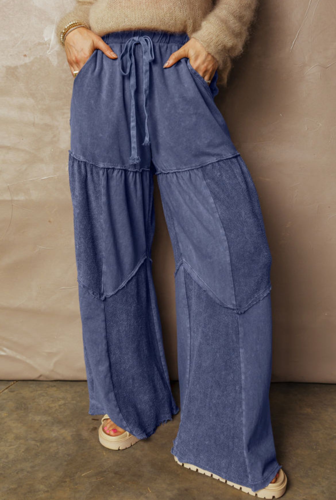 #701 Mineral Wash Wide Leg Pants