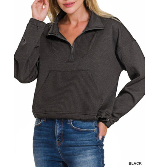 #162 Ribbed Scuba Light Weight Sweatshirt