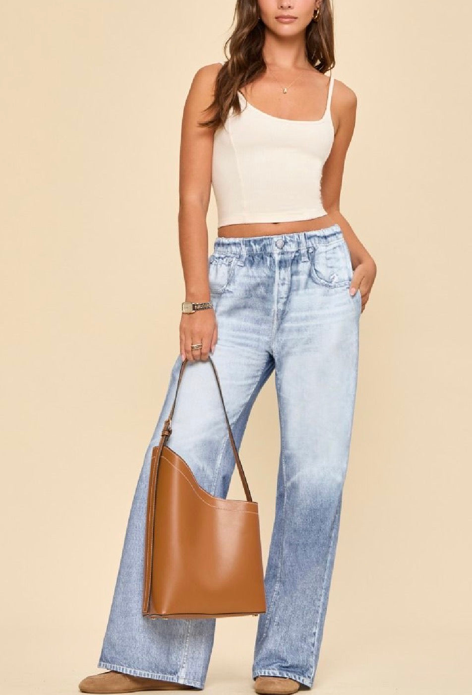 #873 Zenim Denim Pull on Jeans