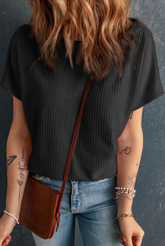 #882 Waffle Knit Top