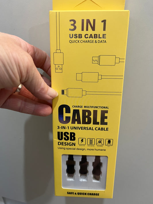 #919 3-in-1 Universal Cable