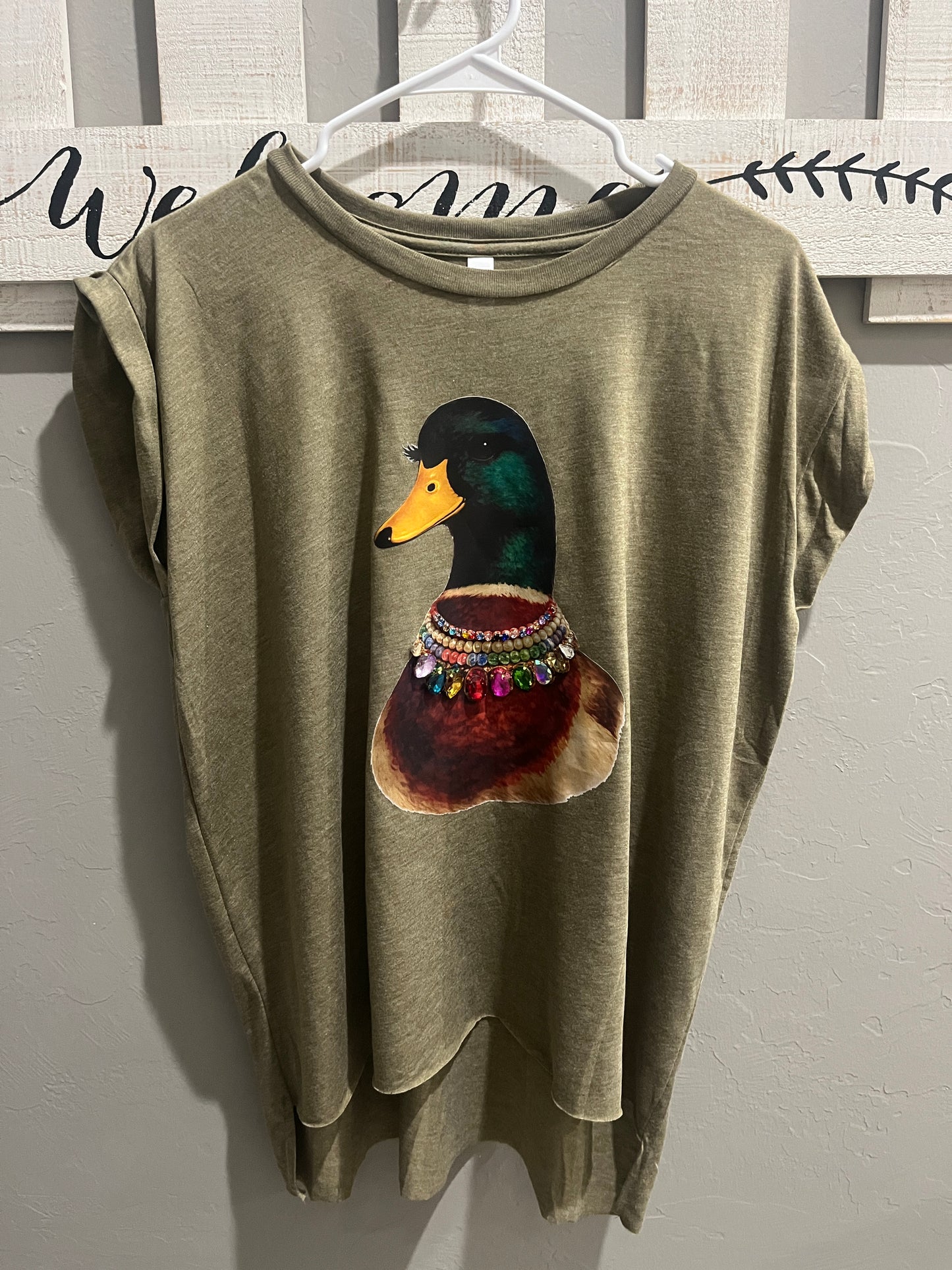 #1002 Bling Duck Muscle Tee
