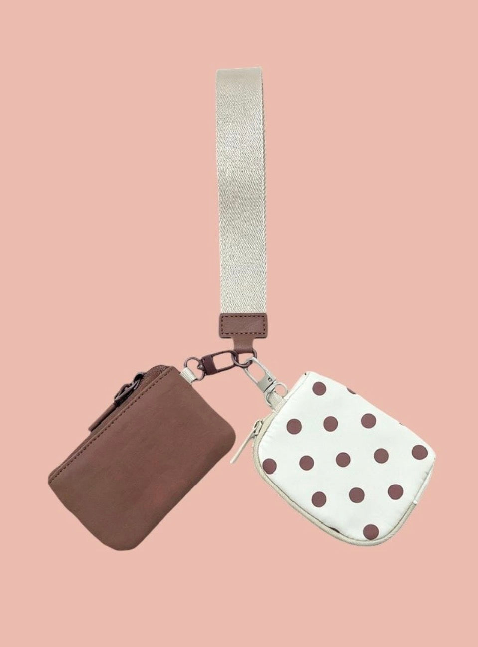#656 DUAL POUCH WRISTLET KEYCHAIN WALLET