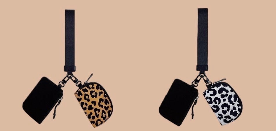 #656 DUAL POUCH WRISTLET KEYCHAIN WALLET