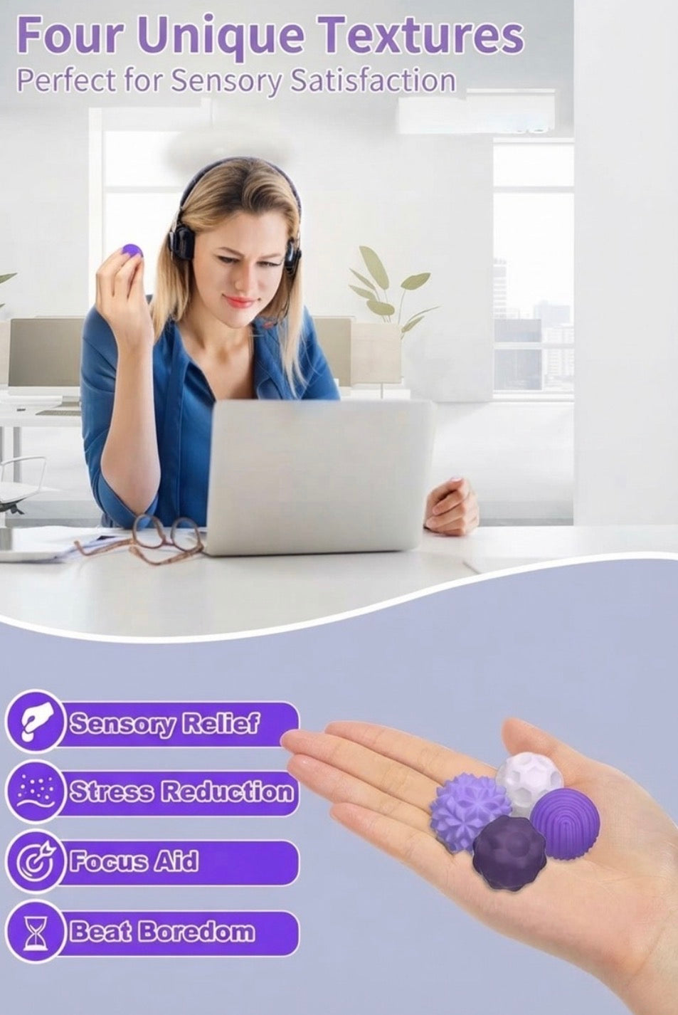 #1175 Magnetic Fidget Stress Balls