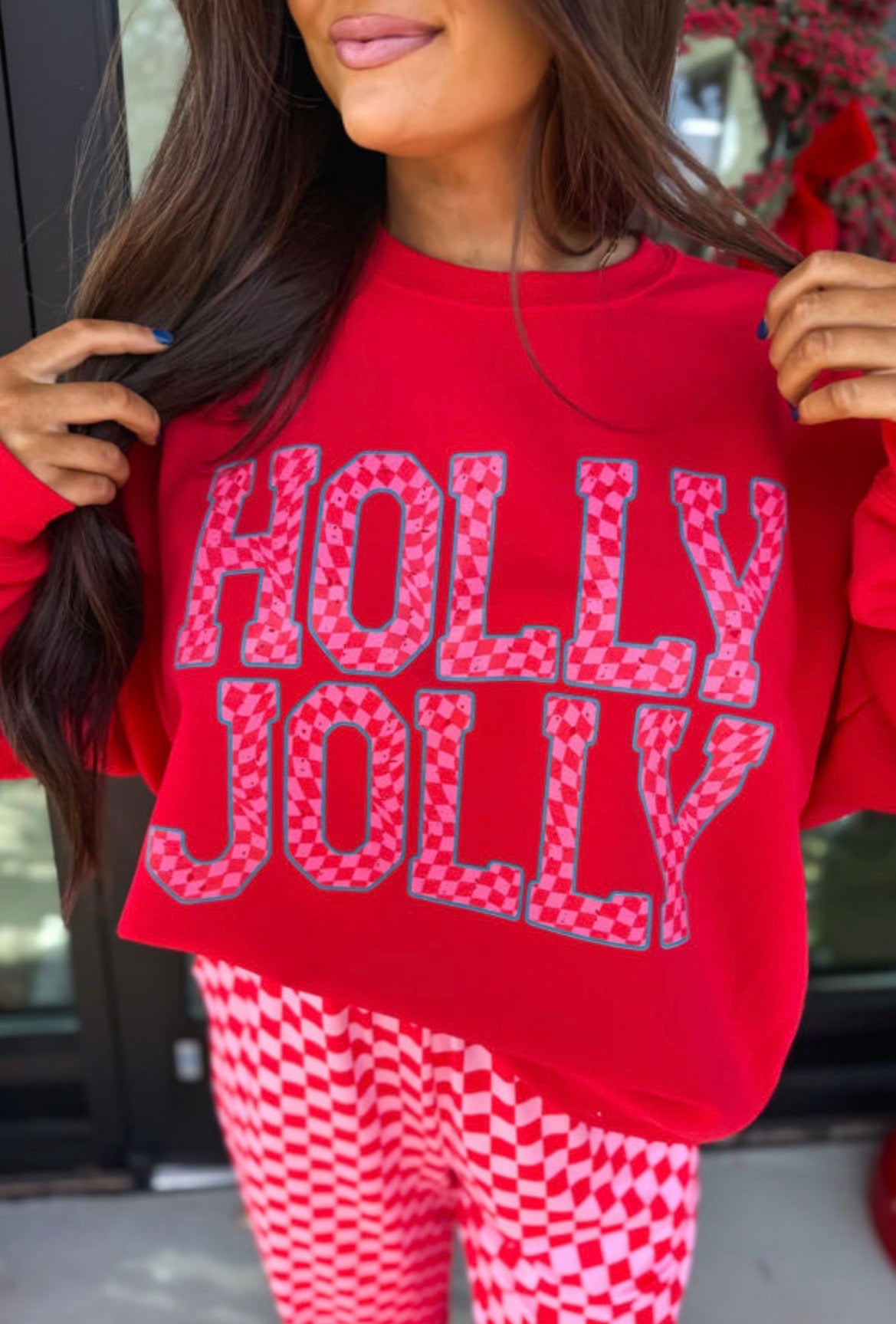 #1205 Holly Jolly Checkered Pajamas
