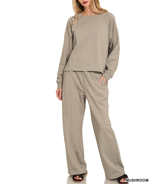 #513 Scuba Log Sleeve, Wide Leg Set