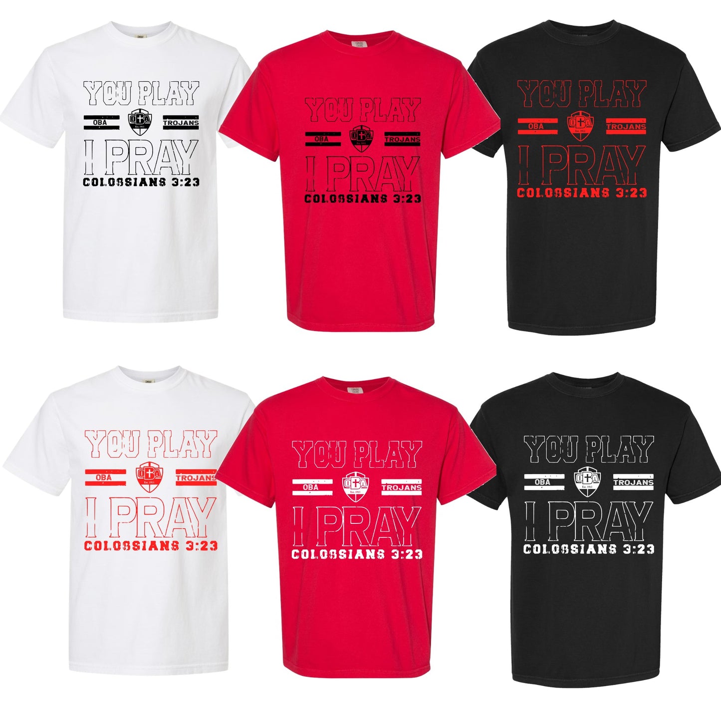 #879 You Play I Pray School Shirts