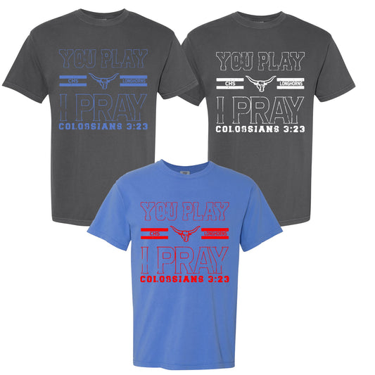 #879 You Play I Pray School Shirts