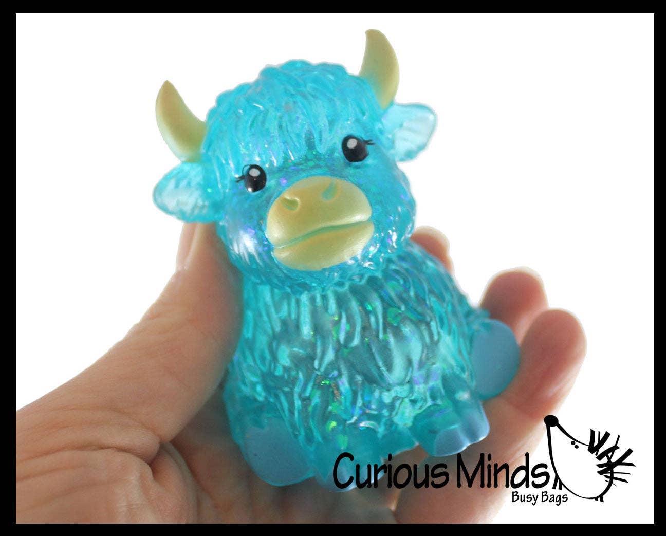 #1034 Highland Cow Shaped Stress Toy