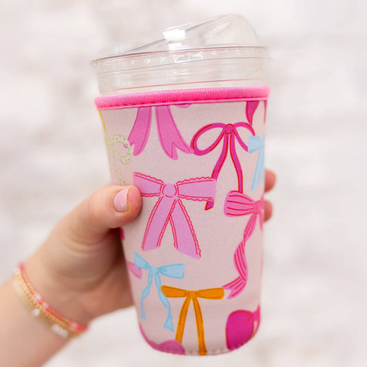 #542 Coquette Bows Drink Sleeve