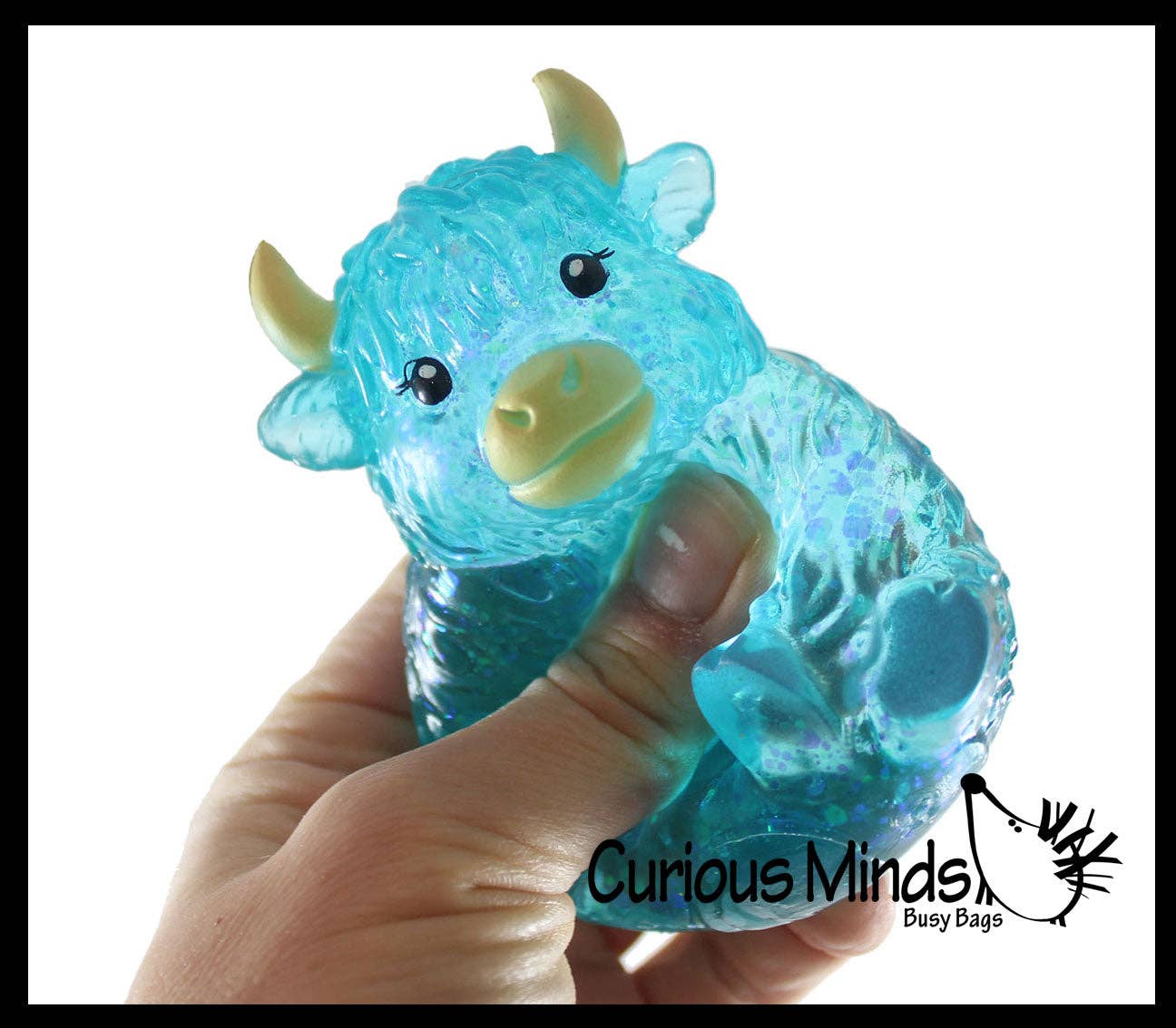 #1034 Highland Cow Shaped Stress Toy