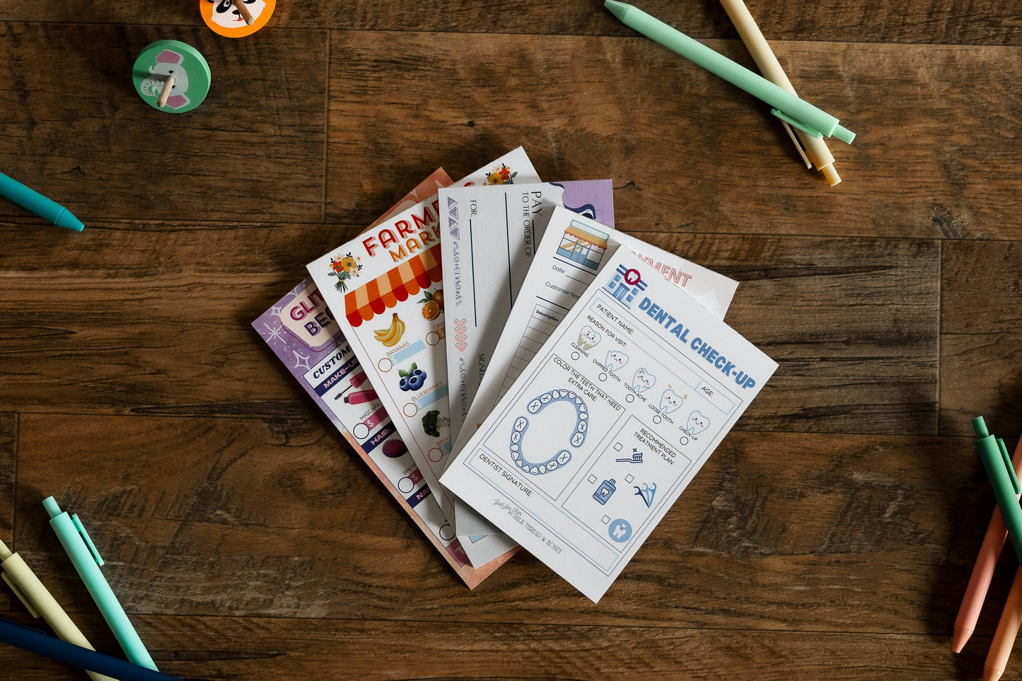 #153 Pretend Play Farmer's Market Notepad