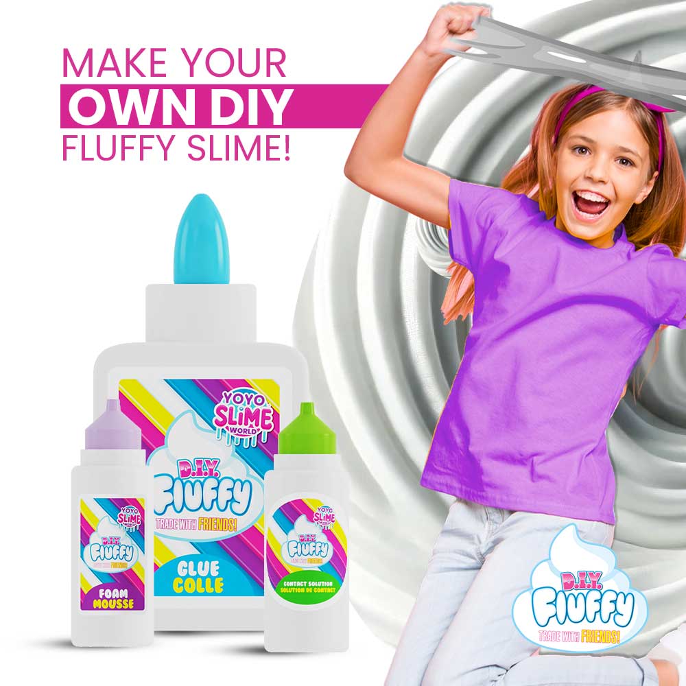 #495 DIY Fluffy & Glitter Slime Kit for Kids