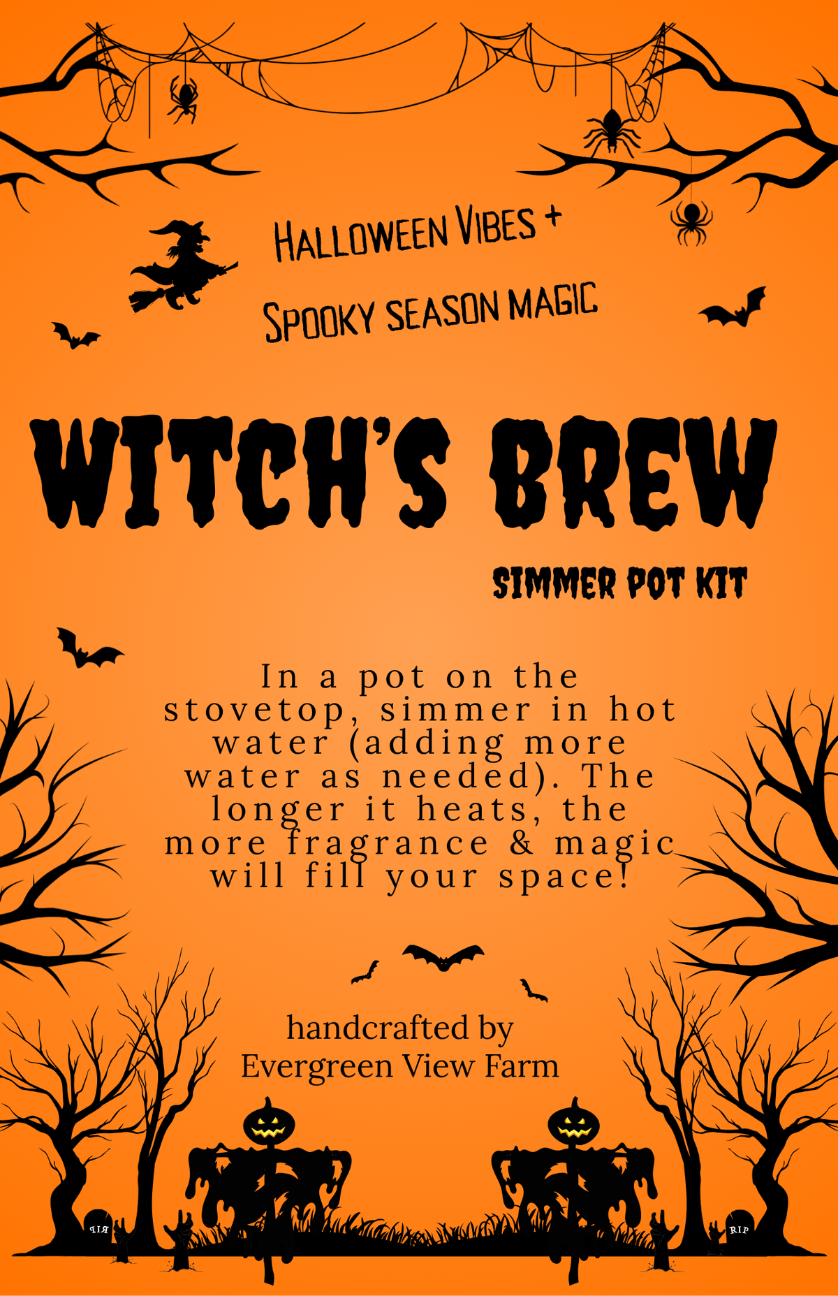 #1157 Witch's Brew Autumn Fall Halloween Simmer Stovetop Spices