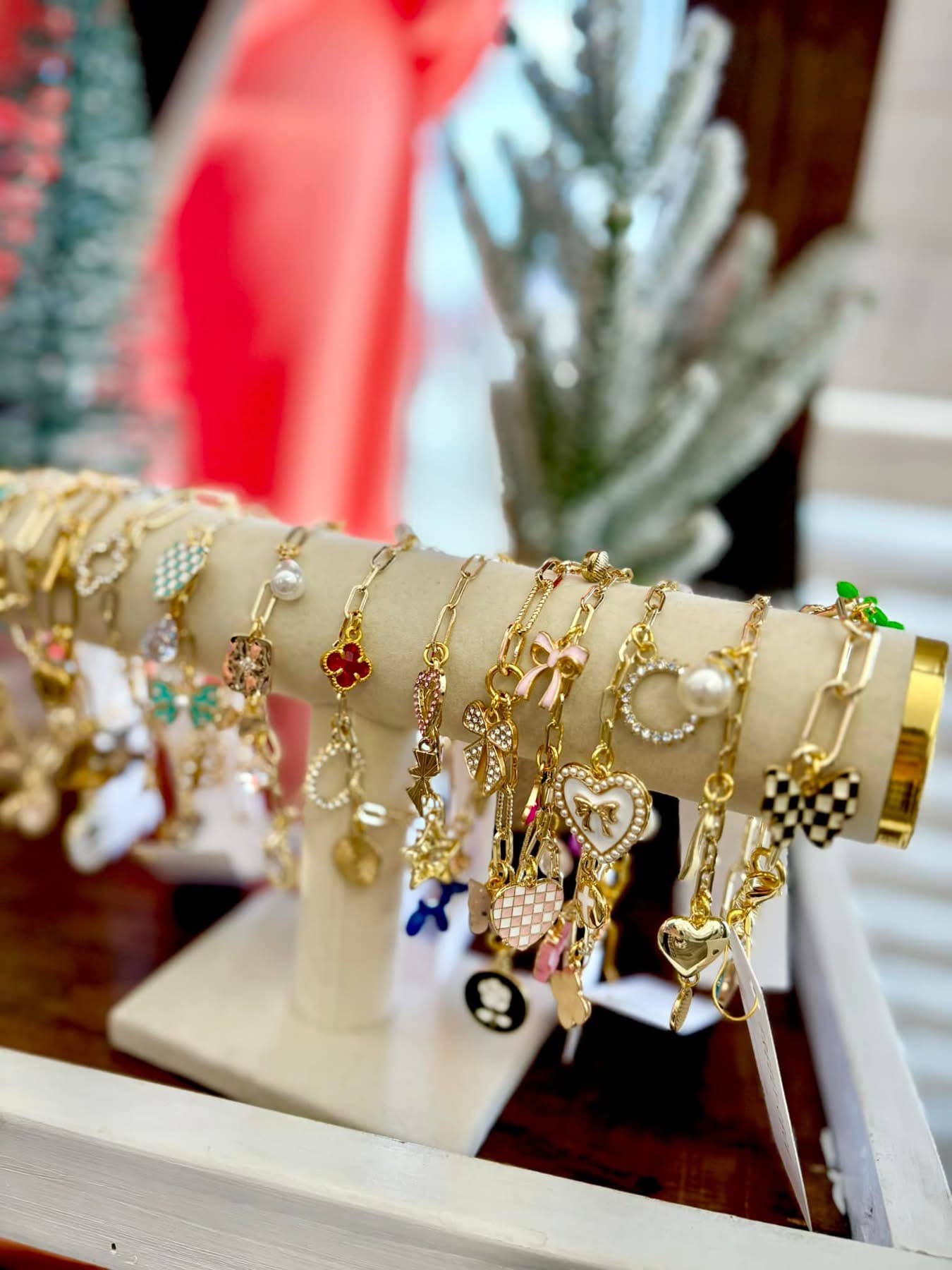 #1109 Trendy Gold Everyday Charm Bracelet