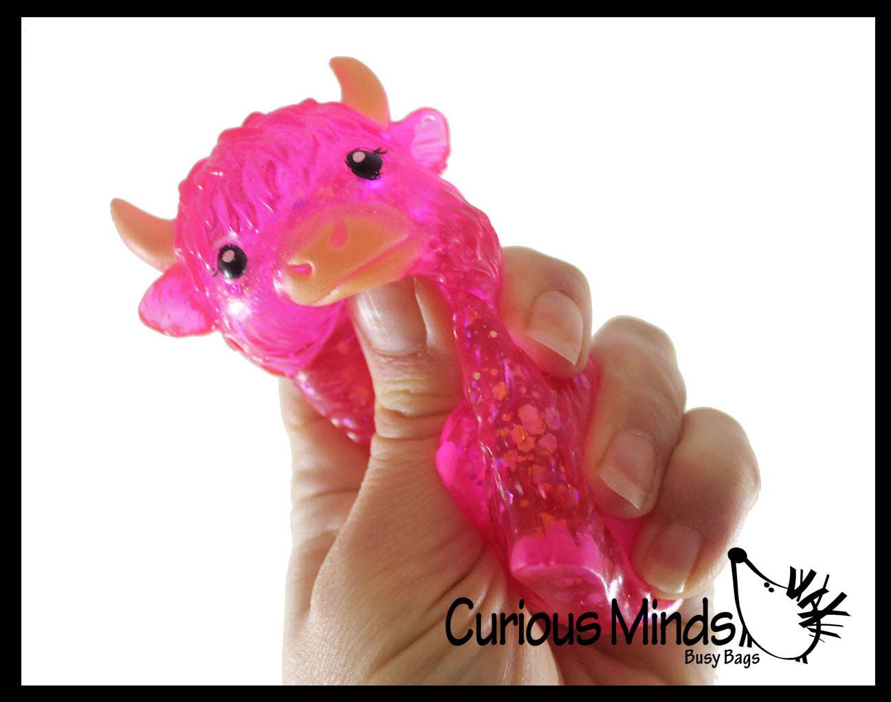 #1034 Highland Cow Shaped Stress Toy