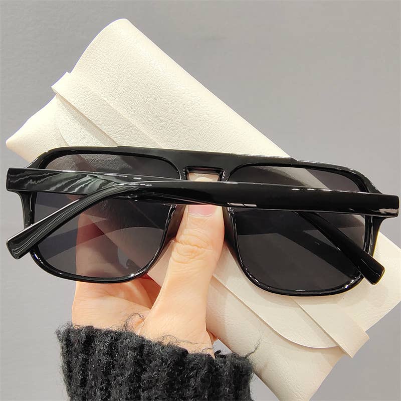 #1032 Retro Large-Frame Ocean Sunglasses
