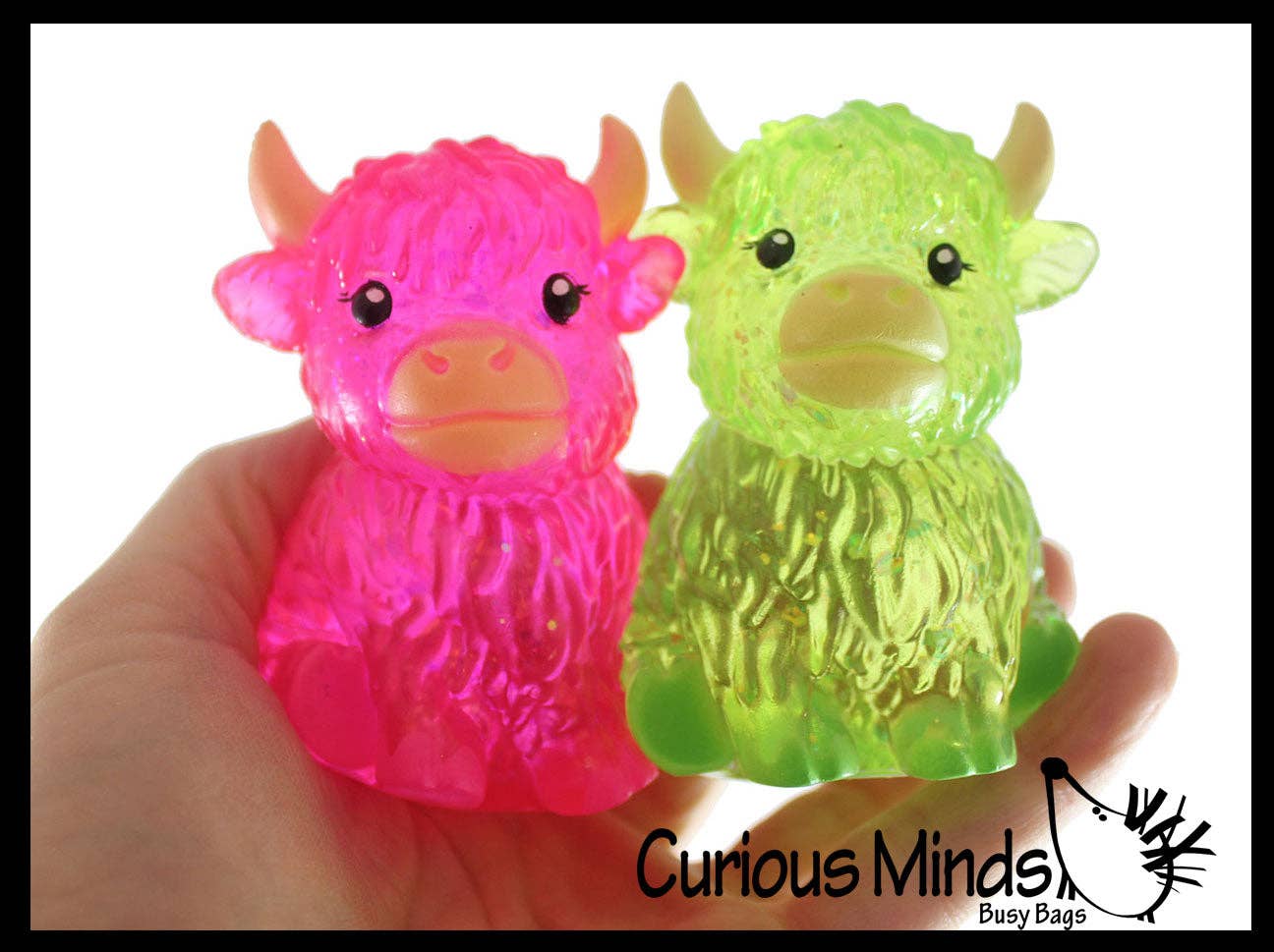 #1034 Highland Cow Shaped Stress Toy