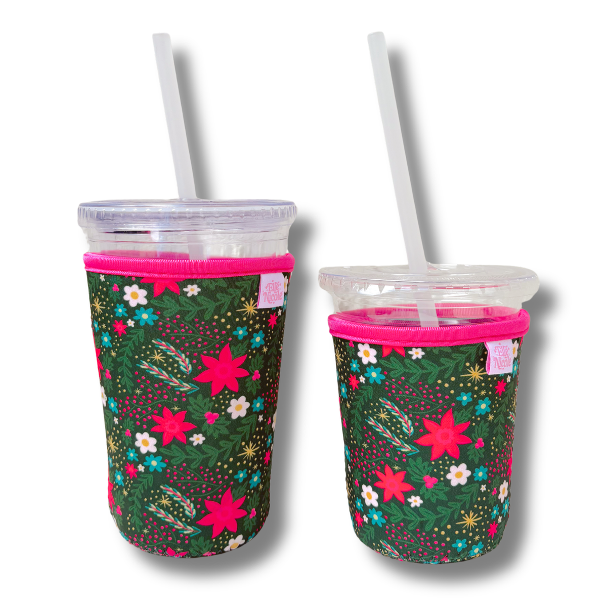 Holiday Poinsettia Coffee Cup Cover