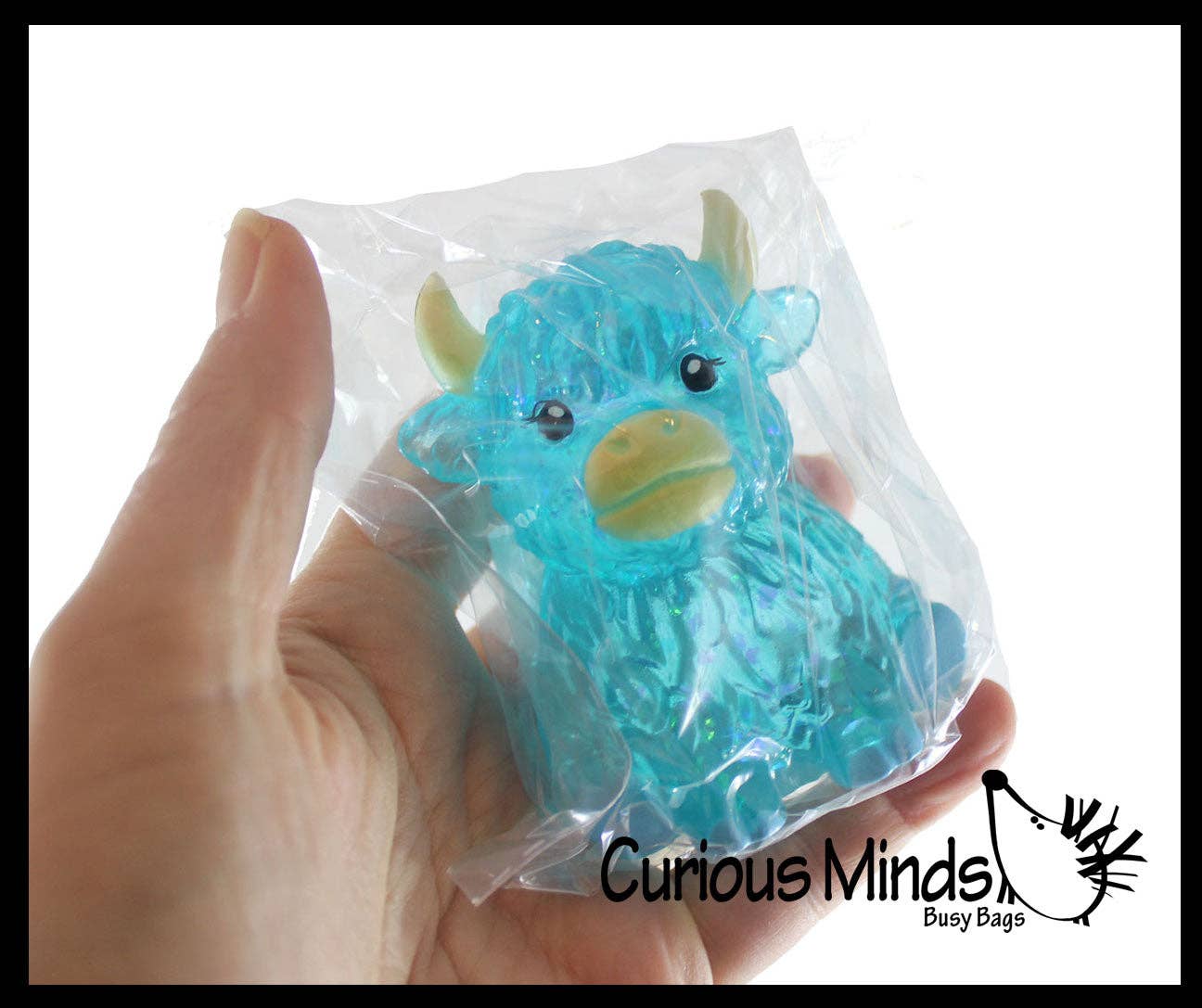 #1034 Highland Cow Shaped Stress Toy